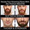 Picture of Upgraded Beard Grooming Kit w/Beard Conditioner,Beard Oil,Beard Balm,Beard Brush,Beard Wash,Beard Comb,Beard Scissor,Bag,E-Book,Birthday Gifts Valentines Day Gifts for Men Him Dad Husband Boyfriend