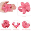 Picture of Sisiaipu Hawaiian Flower Hair Clips for Women 6 Pack Flower Hair Claw Clips Plumeria Claw Clips for Thin Hair Large Claw Clips for Thick Hair Beach Tropical Hair Accessories for Girls - Dopamine