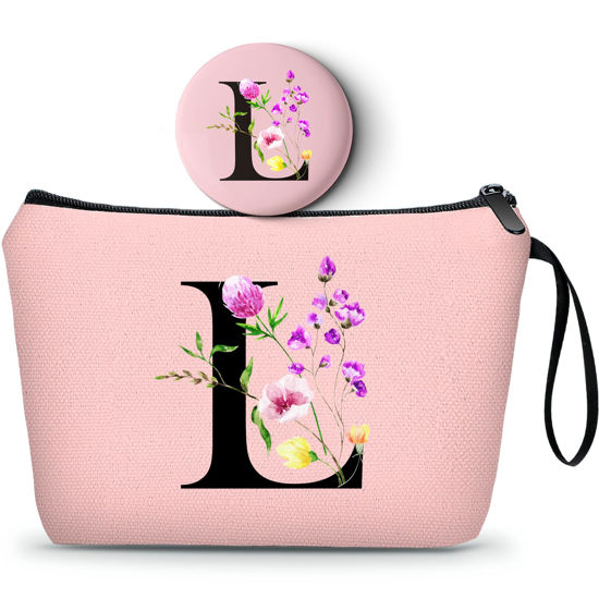 Picture of SEAMOON Women Gifts for Birthday,Womens Birthday Gifts,Teenage Girl Gifts,Sister Gifts,Friends Gifts,Makeup Bag,Bridesmaid Gifts,Make Up Bags with Mirror,Christmas Gifts,L