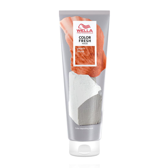 Picture of Wella Professionals Color Fresh Masks|Peach Blush|Natural Shade|Temporary Color|Damage Free|Color-Depositing Hair Mask With Avocado Oil|Silicone-Free|5 Fl Oz