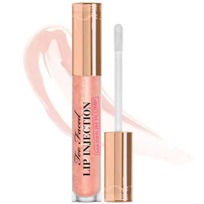 Picture of Too Faced Lip Injection Maximum Plump Extra Strength Lip Plumper Gloss | Hydrating + Plumping, 0.14 Fl Oz, Cotton Candy Kisses