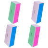 Picture of 4 Way Nail Buffer Block (4 Pcs), Nail Shine Buffers Blocks Files for Natural and Acrylic Nails Smoother Buffing Block Polisher Fingernail File Buffer 120/240/600/3000 Grit for Buffing Shinning