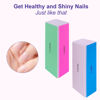 Picture of 4 Way Nail Buffer Block (4 Pcs), Nail Shine Buffers Blocks Files for Natural and Acrylic Nails Smoother Buffing Block Polisher Fingernail File Buffer 120/240/600/3000 Grit for Buffing Shinning