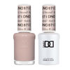 Picture of DND Gel Polish Set, Sheer Collection, UV/LED Gel Polish and Air Dry Nail Lacquer, Matching Chip-Free Polish Duo, 871 How Do U Neutral?, 0.5 Fl Oz