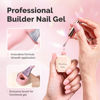 Picture of MelodySusie Builder Nail Base Gel Nude Pink Builder Gel for Nails Thickening, Soak Off UV Gel,Extension Gel Rhinestone Nail Glue Gel in a Bottle for Nail Art Design Gift for Women-104