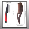 Picture of Dafeng 2 PCS Dandruff Comb,Scalp Comb, Hollow Tooth Hairbrush For Scalp Massage、Refreshing And Dandruff、Dirt Removal, Dandruff Removal Comb (Brown+Red)