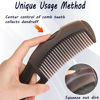 Picture of Dafeng 2 PCS Dandruff Comb,Scalp Comb, Hollow Tooth Hairbrush For Scalp Massage、Refreshing And Dandruff、Dirt Removal, Dandruff Removal Comb (Brown+Red)