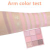 Picture of 9 Colors Eye Shadow Palette Makeup,Light Pink Purple Matte Glitter Shimmer Nude Eyeshadow Palette,Highly Pigmented Neutral Eyeshadow Long-lasting Waterproof Natural Makeup Travel Eyeshadow Palette