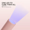 Picture of GAOY Handheld UV Light for Gel Nails, Mini Nail Light, Portable LED Nail Lamp, Cordless Rechargeable USB Nail Dryer for Fast Curing, Pen Lamp Pink