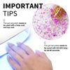 Picture of CANNI Glitter Gel Nail Polish 1pcs 9ml Nail Gel Light Eggplant color Glitter Nail Polish Soak Off Uv LED Nail Lamp Prism Flash Series Nail Art Manicure Salon DIY Home