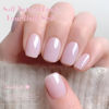 Picture of Born Pretty Jelly Gel Nail Polish, Soft Mist Purple Sheer Crystal Translucent Gel Nail, Gel Polish Soak Off LED U V Nail Gel, Nail Art DIY for Home Salon Manicure 15ML
