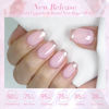 Picture of Born Pretty Jelly Gel Nail Polish, Soft Mist Purple Sheer Crystal Translucent Gel Nail, Gel Polish Soak Off LED U V Nail Gel, Nail Art DIY for Home Salon Manicure 15ML