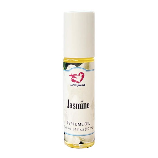Picture of Jasmine Perfume Oil | .03 oz/10 ml Roll On Bottle with Organic Jojoba Oil | Made in Santa Barbara, California (Jasmine)