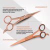 Picture of Utopia Care Hair Cutting and Hairdressing Scissors 6.5 Inch, Premium Stainless Steel shears with smooth Razor & Sharp Edge Blades, for Salons, Men & Women, Kids, Adults, & Pets - Rose Gold