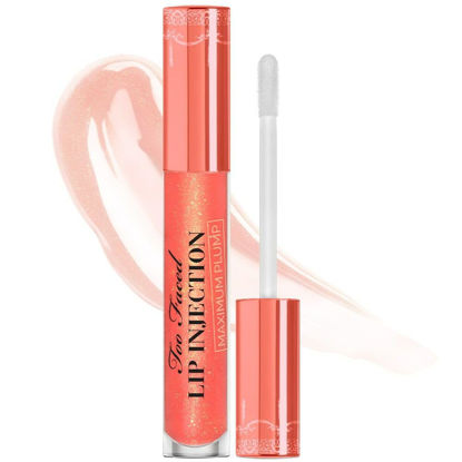 Picture of Too Faced Lip Injection Maximum Plump Extra Strength Lip Plumper Gloss | Hydrating + Plumping, 0.14 Fl Oz, Creamsicle Tickle