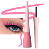 Picture of evpct 1Pcs Pink Liquid Eyeliner Makeup Waterproof Pink Eye Liners for Women, Eyes Wing Eyeliner Stamps Shapes Colored Eyeliner delineador de ojos a prueba de agua contra el agua blanco para ojos