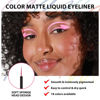 Picture of evpct 1Pcs Pink Liquid Eyeliner Makeup Waterproof Pink Eye Liners for Women, Eyes Wing Eyeliner Stamps Shapes Colored Eyeliner delineador de ojos a prueba de agua contra el agua blanco para ojos