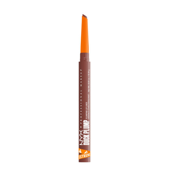Picture of NYX PROFESSIONAL MAKEUP Duck Plump Plumping Lip Liner, Matte Lip Pencil With Up To 10HR Wear, Nude Flip (Nude Lip Liner)