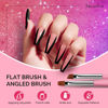 Picture of MelodySusie Nail Art Brushes Set,6pcs Nail Art Design Pen Painting Tools with Extension Gel Brush, Polish Brush, Builder Brush,Liner Brush, Carved Brush, and Dotting Pen for Home DIY Salon Use
