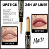 Picture of evpct 1Pcs Matte Lip Liner and Lipstick Combo Set Kit for Women, DNM Magic Neutral Lipstick 24 Hours Original Lipstick and Lips Liner Pencil Stain Gloss Makeup Long Lasting Waterproof, 31# MORE BUFF