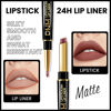 Picture of evpct 1Pcs Matte Lip Liner and Lipstick Combo Set Kit for Women, DNM Magic Neutral Lipstick 24 Hours Original Lipstick and Lips Liner Pencil Stain Gloss Makeup Long Lasting Waterproof, 33# MORE TAUPE