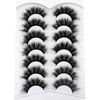 Picture of Pooplunch False Eyelashes Fluffy Volume Cat Eye Lashes Wispy Dramatic Fake Eyelashes 8D Faux Mink Lashs 7 Pairs Pack