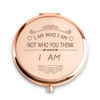 Picture of Personalized Compact Mirrors, Basket Stuffers, Inspirational Gifts for Birthday Valentines Day Galentines, Unique Present for Women Girls Her Friends Niece Granddaughter Daughter Sister Wife Graduates