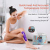 Picture of BLITZWAX Women Hair Removal Waxing Kit Hard Wax Warmer Kit for Beginners Waxing at Home, Self Wax Machine Kit for All Skin Types/Face/Body/Brazilian/Bikini - Effective on Coarse/Fine Hair(Pool Swirl)
