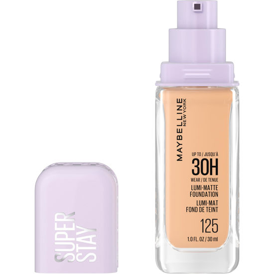 Picture of Maybelline Super Stay Lumi-Matte Foundation, Lightweight and Buildable Full Coverage Foundation Makeup For Up To 30HR Wear, 125, 1 Count