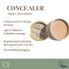 Picture of River Organics Zero-Waste Concealer | Gentle Sensitivei Skin Toxic-Free Formula | Vegan & Eco-friendly Compostable Jar | Under-eye and Uneven Skin-tone coverage (02 -Light with Pink Undertones) 0.25 oz