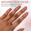 Picture of BTArtbox Almond Nail Tips Short - Soft Gel Press on Nails Short Natural XCOATTIPS with Tip Primer Cover, Stronger Adhesion Soak Off Almond Fake Nails for Easy DIY Nail Art