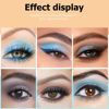 Picture of CAKAILA 9 Colors Blue Grey Highly Pigmented Colorful Eyeshadow Palette,Matte Shimmer Navy Blue Sky Blue Grey Eye Shadow Makeup Palettes,Long Lasting Waterproof Eye Makeup Palette