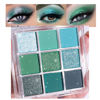 Picture of CAKAILA 9Colors Green Avocado Color Colorful Bright Eyeshadow Palette Makeup,Highly Pigmented Matte Sparkle Eye Shadow Palette Long Lasting Waterproof Blendable,Emerald Bright Eyeshadow Palette