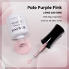 Picture of RARJSM Nude Sheer Gel Nail Polish Pale Purple Pink Neutral Skin Tone Color Ice Jelly Pink Gel Polish Transparent Nail Gel Polish Soak off UV LED Cured for Home Salon DIY French Manicure 15ml
