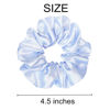 Picture of 12 Pcs Satin Silk Hair Scrunchies Soft Hair Ties Fashion Hair Bands Hair Bow Ropes Hair Elastic Bracelet Ponytail Holders Hair Accessories for Women Girls (Assorted Blue Pair)