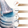Picture of MAYCHAO 15ML Cat Eye Gel Nail Polish 1Pc Marine Blue Gel Polish with Magnet Soak off Holographic Magnetic Nail Polish for Nail Art Manicure Salon DIY at Home, 0.5 OZ