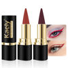 Picture of evpct 2Pcs Red Dark Red Gel Eye Liner Pencils Eye Black Face Paint Stick Halloween Makeup Set Waterproof Smudge Proof Liquid Eyeliner Pen Crayon Smokey Eye Liners delineador de ojos contra el agua