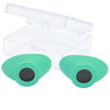 Picture of Super Sunnies Slim Flex UV Eye Protection, FDA Compliant Individual Tanning Goggles Eyeshields (Teal)…