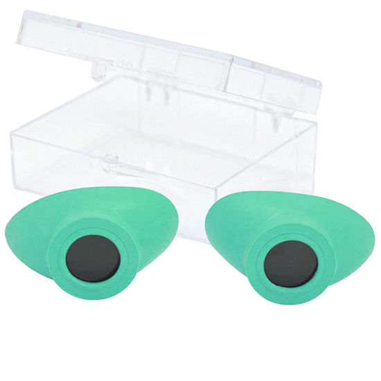 Picture of Super Sunnies Slim Flex UV Eye Protection, FDA Compliant Individual Tanning Goggles Eyeshields (Teal)…