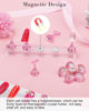 Picture of Nail Stand for Press On Magnetic Nail Tips Nail Holder for Painting Nails Fake Nail False Nail Design with Reusable Adhesive Putty Practice Nail Art Tools for Home Salon DIY Beginner Supplies