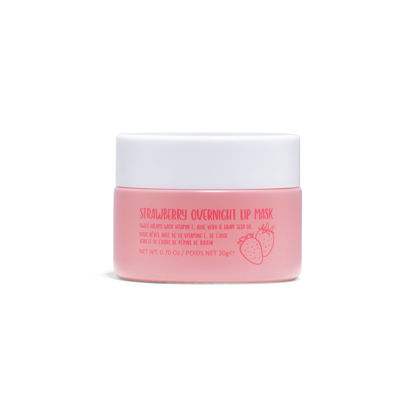 Picture of W7 Super Sweet Dreams Strawberry Lip Mask - Vitamin E, Aloe Vera and Grape Seed Oil - For Hydrated, Full Looking & Irresistible Lips - 0.67 Fl Oz