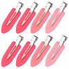 Picture of 8Pcs No Bend No Crease Hair Clips- Styling Duck Bill Clips Alligator Hair Barrettes for Styling Sectioning, Small Gifts for Women Girl Salon Hairstyle Hairdressing Bangs Waves, Gradient Pink