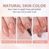 Picture of BTArtbox Press On Nails Medium - Soft Gel Nail Tips Almond XCOATTIPS Natural with Base Color, Stronger Adhesion, Pre-shaped Ultra Fit Fake Nails for Short Nail Extensions