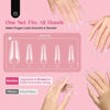 Picture of Beetles Gel Nail Tips Upgraded 15 Sizes Long Coffin Gel Nail Tips 630Pcs Pre-Shaped Clear Full Cover False Nails Easy Nail Extension for Gel Nail Polish Valentine's Day Gift for Women