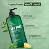 Picture of Botanic Hearth Tea Tree Shampoo, Vitamin C, Peppermint, Lavender and Rosemary Oil, Fights Dandruff and Dry Scalp, 16 fl oz