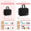 Picture of HOTOR Travel Toiletry Bag - Toiletry Bag w/Hanging Hook - Spacious Toiletry Bag for Women & Men, Makeup Bag/Big Comparment, Waterproof for Travel Accessories, Travel Essentials, Medium, CD