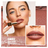 Picture of Oulac Matte Lipstick with Metallic Shine, Comfortable Creamy Texture, Smooth No Grainy Feeling, Vegan & Gluten Free, Full-Coverage Lip Colour 4.3 g, Christmas Gifts for Women, GM03 Deep down