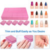 Picture of Nail Buffers (50 Pack), Mini Buffer Block Nail File for Acrylic Nails and Natural Nails, 100/180 Grit Nail Buffer Block Bulk Buffing Blocks for Nail Buff Professional Manicure File Blocks Set Pink