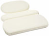Picture of Amazon Basics Bath Tub Neck Pillow with Suction Cups, Waterproof, 3-Panel, Off-white