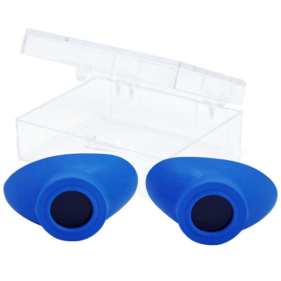 Picture of Super Sunnies Slim Flex UV Eye Protection, FDA Compliant Individual Tanning Goggles Eyeshields (Blue)…